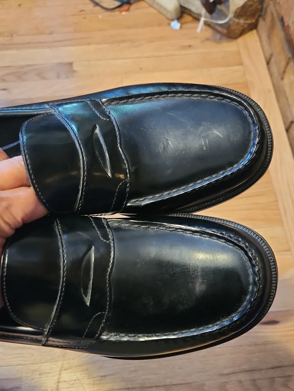 Rockport Black Leather 11N Penny Loafers Preppy Business Church Wedding Formal